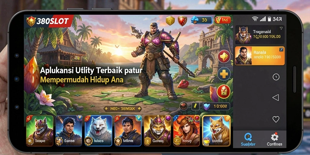 Tampilan antarmuka aplikasi 380SLOT yang intuitif dan informatif.