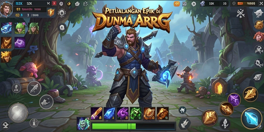Tampilan gameplay epik dari 5ZK di dunia ARPG.