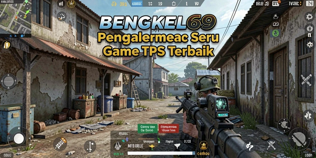 Screenshot menunjukkan aksi mendebarkan dalam BENGKEL69 dengan gameplay TPS.