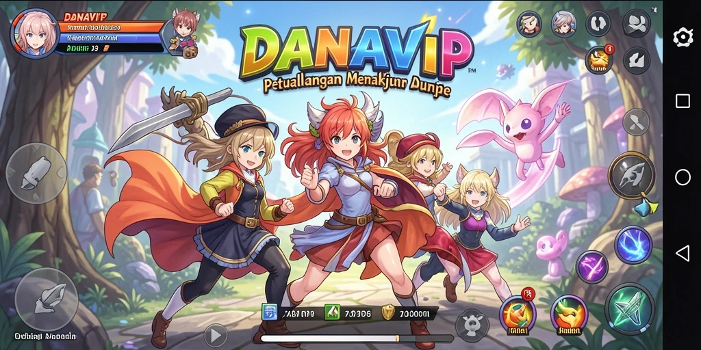 Tampilan gameplay yang menakjubkan dalam dunia anime.