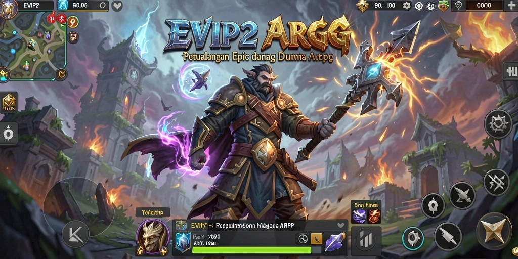 Tampilan gameplay seru di dunia ARPG yang luas.
