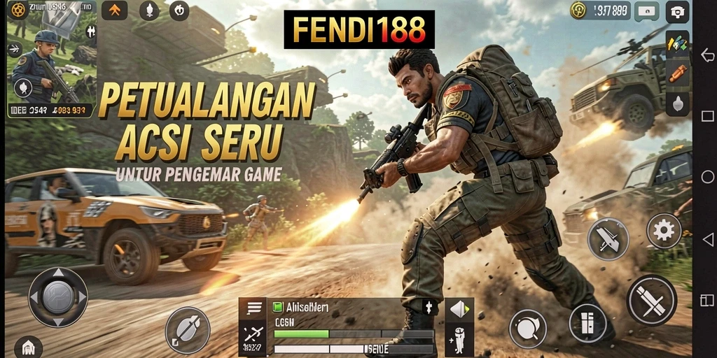 Screenshot menunjukkan gameplay intens FENDI188 dengan aksi seru.