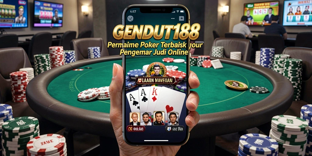 Tampilan gameplay Poker yang menarik dan mendebarkan di GENDUT188.
