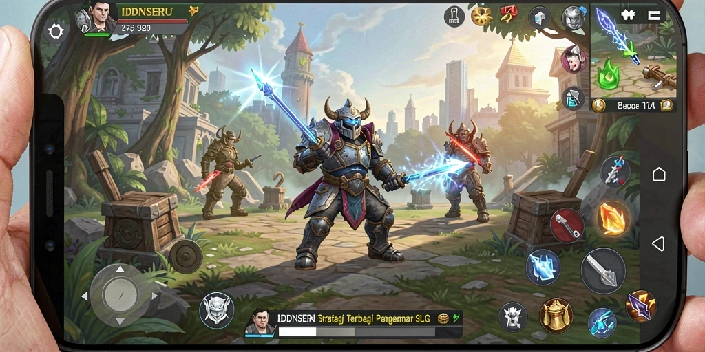 Tangkapan layar IDNSERU menampilkan gameplay yang mendebarkan dalam permainan strategi.