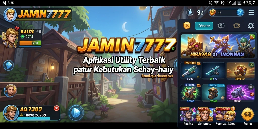 Tampilan antarmuka JAMIN777 yang sederhana dan fungsional.