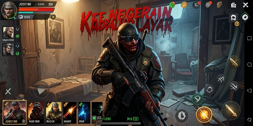 Tampilan gameplay <strong>JOSS188</strong> yang menegangkan dan menyeramkan.