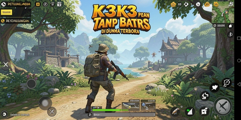 Gameplay K3K3 yang mengasyikkan di dunia terbuka.