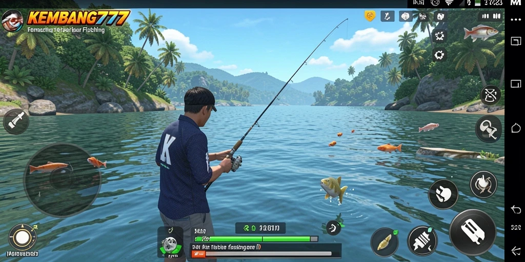 Tampilan gameplay KEMBANG777 dengan pengalaman memancing yang mendebarkan.