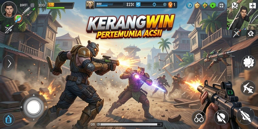 Tampilan gameplay KERANGWIN yang seru dan penuh aksi.