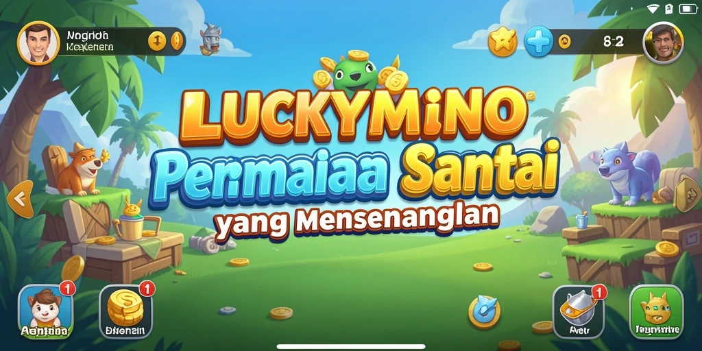 Tampilan gameplay menarik dari LUCKYMINO yang memikat.