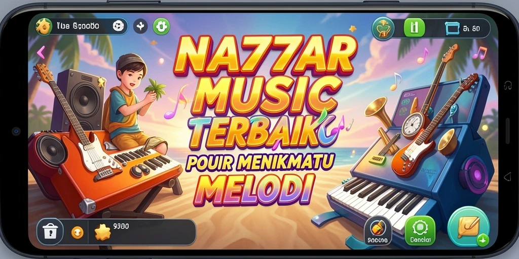 Screenshot NA777 menampilkan pemain menikmati permainan musik yang interaktif.
