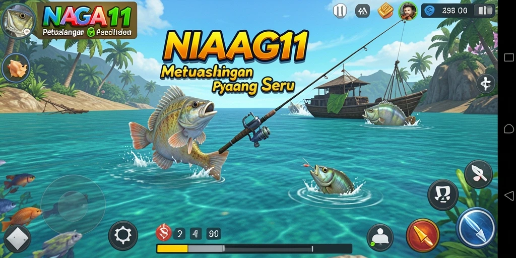 Tangkapan ikan yang menakjubkan dalam gameplay NAGA11.