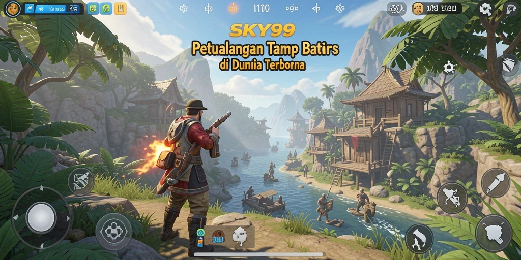Tangkapan layar SKY99 menampilkan gameplay Open World yang menakjubkan dan menawan.