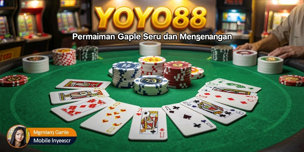 Gameplay seru di YOYO88 yang menghadirkan suasana Gaple.