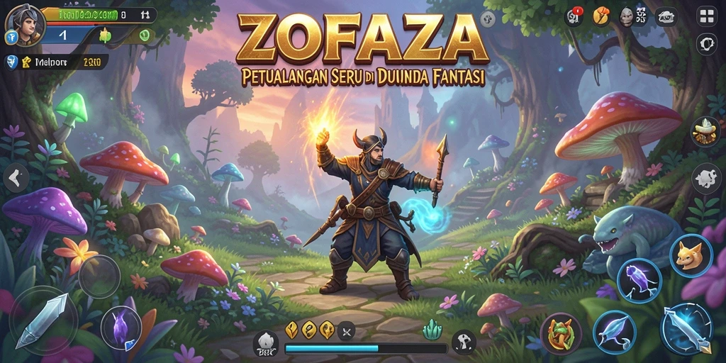 Gameplay seru dan menantang di dalam ZOFAZA.